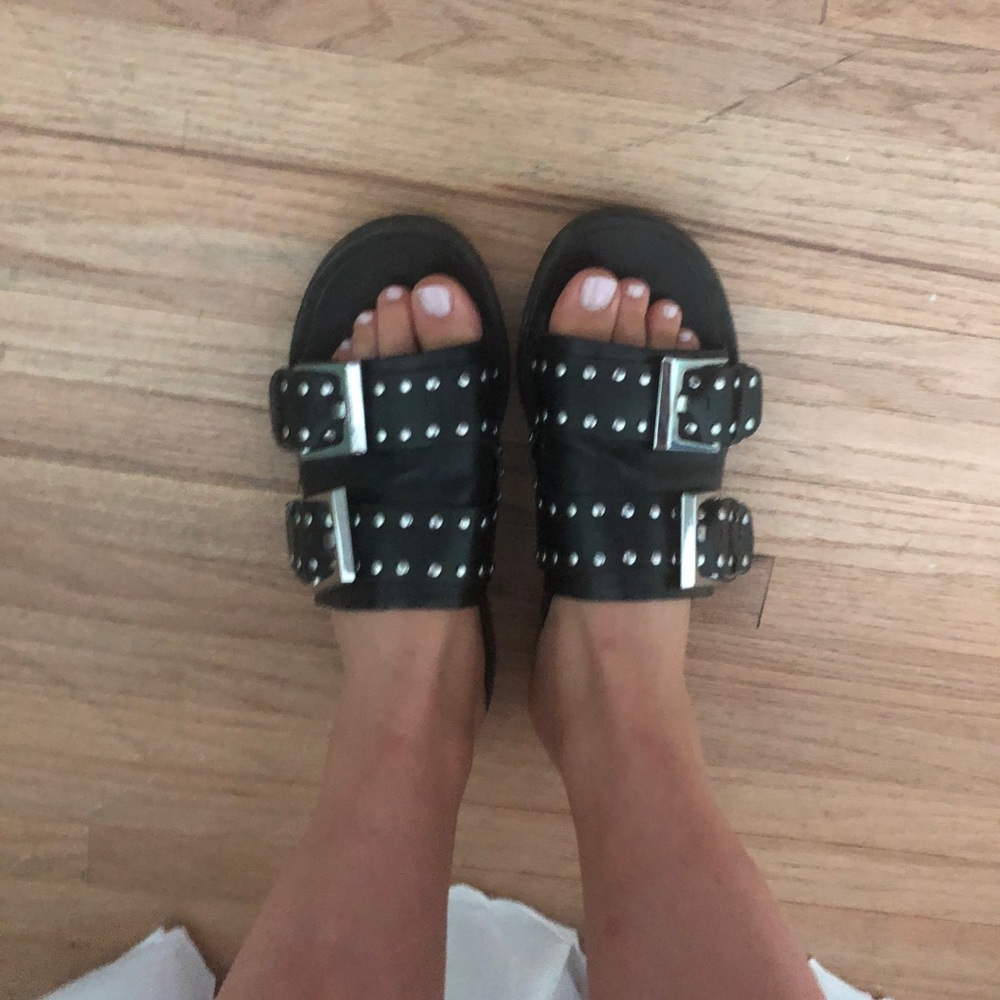 Zara stud slides